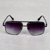Dwayne Johnson Metal Square Black Gradient Sunglasses For Men And Women-SunglassesCraft