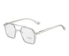 Vintage Oversized Frame Clear Lens Sunglasses For Unisex-SunglassesCraft