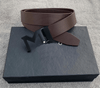 M Latter Leather Strap Designer Belts For Men's -SunglassesCraft