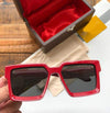Stylish Square Red Vintage Sunglasses For Men And Women-SunglassesCraft