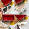 Stylish Square White Vintage Sunglasses For Men And Women-SunglassesCraft