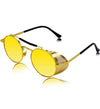 Round Frame With Metal Side Cap Sunglasses For Men And Women-SunglassesCraft