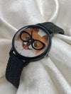 Trendy Cat Dial Silicone Strap Round Shape Watch For Women -SunglassesCraft