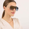 Half Frame Pilot Sunglasses For Men And Women-SunglassesCraft