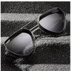 Handcrafted Outside Shields Futuristic Aviator Design Lightweight Stainless Steel Material Sunglasses For Men And Women-SunglassesCraft
