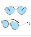 Trendy Gematric Shape Metal Frame Light Weight Sunglasses For Men And Women-SunglassesCraft