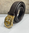 Classy GG Letter Round Buckle With High Quality Leather Belt For Men-SunglassesCraft