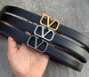 V Pattern Leather Strap Belt For Men's-SunglassesCraft