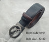 Round Shape Jaguar Buckle With Reversible Strap Belt For Men's-SunglassesCraft