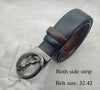 Round Shape Jaguar Buckle With Reversible Strap Belt For Men's-SunglassesCraft