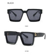 Stylish Square Black Vintage Sunglasses For Men And Women-SunglassesCraft