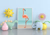 Pink Flamingo Painting Art Frame for Wall Decor- SunglassesCraft