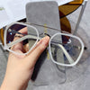 Retro Fashion Metal Frame Clear Lens Sunglasses For Unisex-SunglassesCraft