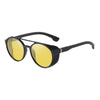 Stylish Retro Round Steampunk Frame Top Brand Classic Vintage Designer Polarized Shades UV400 Protection Sunglasses For Men And Women-SunglassesCraft