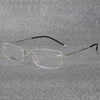 Top Titanium Rimless Clear Lens Sunglasses For Unisex-SunglassesCraft