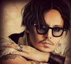 Fashion Johnny Depp Style Round Sunglasses With Clear Tinted Lens For Unisex-SunglassesCraft