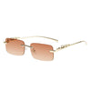 Retro Rimless Frame Sunglasses For Unisex-SunglassesCraft