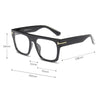 Fashion Square Transparent Computer Glasses For Unisex-SunglassesCraft