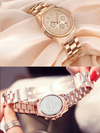 Top Brand Luxury Stainless Steel Rose Gold Ladies Watches-SunglassesCraft