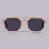2022 Luxury Brand Vintage Steampunk Gold-Black Square Sunglasses-SunglassesCraft