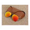 Stylish Gold and Orange Aviator Sunglasses For Men And Women-SunglassesCraft