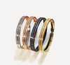 New fashion party bracelet copper inlaid AAA zircon bracelet ladies double row zircon party bracelet