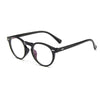 Retro Round Eyeglasses Frame With Blue Ray Lens For Unisex-SunglassesCraft