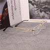 Retro Rimless Top Brand Sunglasses For Unisex-SunglassesCraft