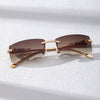 Vintage Rimless Fashion Sunglasses For Unisex-SunglassesCraft
