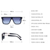 2021 Luxury Brand Oversized Square Sunglasses For Men And Women-SunglassesCraft