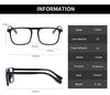 Retro Square Computer Eyeglasses With Anti-blue Light Lenses For Unisex