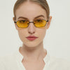 Small Square Steampunk Metal Frame Retro Sunglasses For Men And Women-SunglassesCraft