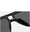 Trend Brand Flat Top Luxury Oversized Black Big Frame Pilot Sunglasses For Men And Women-SunglassesCraft