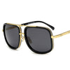 Big Square Frame Designer Vintage Gradient Sunglasses For Unisex-SunglassesCraft