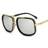 Big Square Frame Designer Vintage Gradient Sunglasses For Unisex-SunglassesCraft