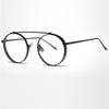 Round Thick Frame Transparent Lenses Classic Vintage Fashion Sunglasses For Unisex-SunglassesCraft