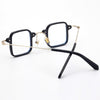 Acetate Metal Small Square Eyeglasses For Unisex-SunglassesCraft