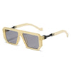 Fashionable Jelly Color Square Sunglasses For Unisex- SunglassesCraft