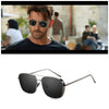 Designer Square Retro Reflected Mirror Sunglasses For Men And Women-SunglassesCraft