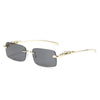 Retro Rimless Frame Sunglasses For Unisex-SunglassesCraft