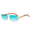 Rimless Designer Brand Sunglasses For Unisex-SunglassesCraft