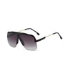 Fashionable Half Frame Oversized Pilot Sunglasses For Men And Women-SunglassesCraft
