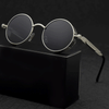 Classic Steampunk Polarized Round Metal Frame Sunglasses For Men And Women-SunglassesCraft