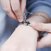 A Couple Lovers Jewelry Love Heart Lock Bracelet Stainless Steel Bracelets Bangles Key Pendant Necklace