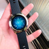 Stylish Round Shape Premium Aluminum Zinc Alloy Build Smart Watch Also With Fiber Carbon Belt -SunglassesCraft