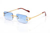 Vintage Rimless Metal Frame Outdoor Sunglasses For Men And Women-SunglassesCraft