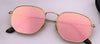 Brand Designer Flat Hexagonal Driving UV400 Sunglasses For Men And Women-SunglassesCraft