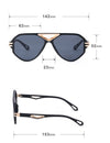 New Retro Large Frame Sunglasses For Men And Women-SunglassesCraft