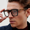 Beckham Style Tiger Rectangular Eyewear For Unisex-SunglassesCraft