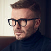 Beckham Style Black Rectangular Eyewear For Unisex-SunglassesCraft